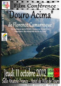 Film conférence "Douro Acima" le jeudi 11 octobre 2012 à l'Hotel de ville de Tours